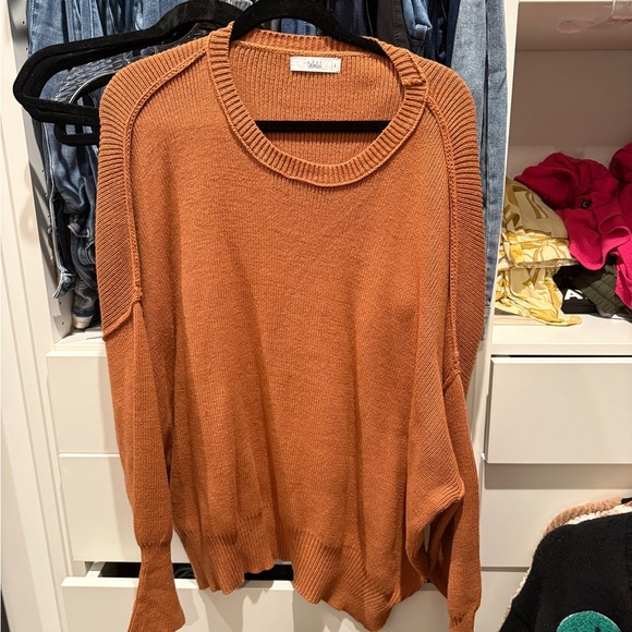 TALULAH Camel Crew Neck Sweater - Picture 1 of 1